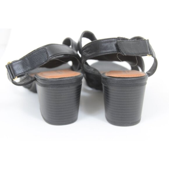 Cloudwalkers by Avenue Women's 10 WIDE Caged Open Toe Low Heel Vegan Office Casu - Picture 4 of 8